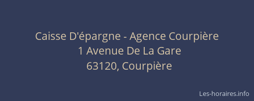Caisse D'épargne - Agence Courpière