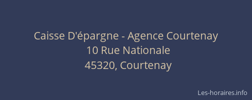 Caisse D'épargne - Agence Courtenay