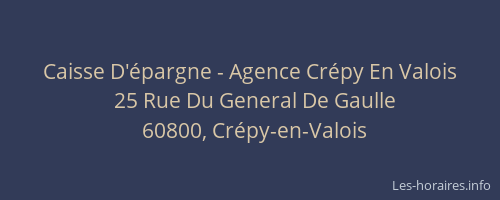 Caisse D'épargne - Agence Crépy En Valois