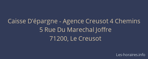 Caisse D'épargne - Agence Creusot 4 Chemins