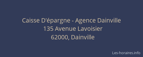 Caisse D'épargne - Agence Dainville
