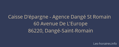 Caisse D'épargne - Agence Dangé St Romain