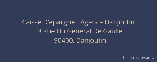Caisse D'épargne - Agence Danjoutin