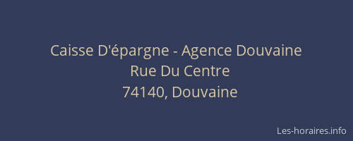 Caisse D'épargne - Agence Douvaine