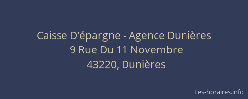 Caisse D'épargne - Agence Dunières