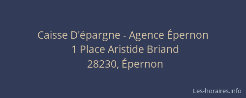 Caisse D'&eacute;pargne - Agence &Eacute;pernon