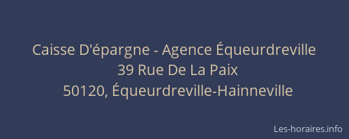 Caisse D'épargne - Agence Équeurdreville