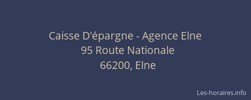 Caisse D'&eacute;pargne - Agence Elne