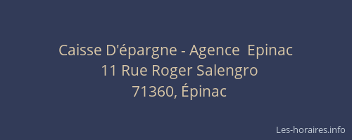 Caisse D'épargne - Agence  Epinac