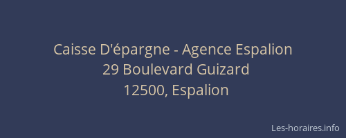Caisse D'épargne - Agence Espalion