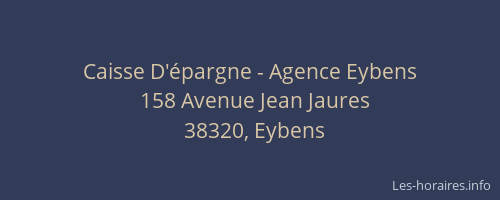 Caisse D'épargne - Agence Eybens