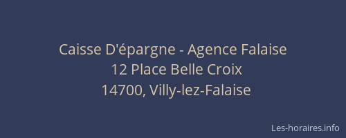Caisse D'&eacute;pargne - Agence Falaise