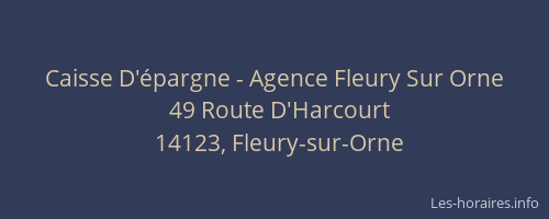 Caisse D'épargne - Agence Fleury Sur Orne