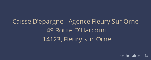 Caisse D'&eacute;pargne - Agence Fleury Sur Orne