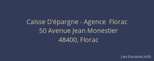 Caisse D'épargne - Agence  Florac