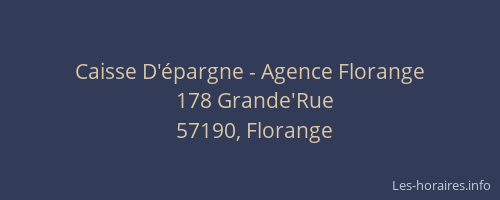 Caisse D'épargne - Agence Florange