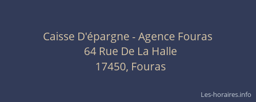 Caisse D'épargne - Agence Fouras