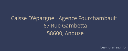 Caisse D'épargne - Agence Fourchambault