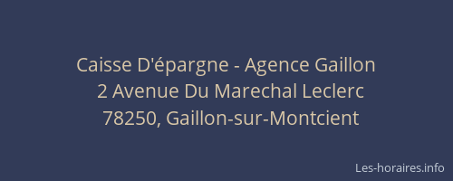 Caisse D'&eacute;pargne - Agence Gaillon