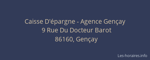 Caisse D'épargne - Agence Gençay
