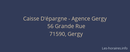 Caisse D'épargne - Agence Gergy
