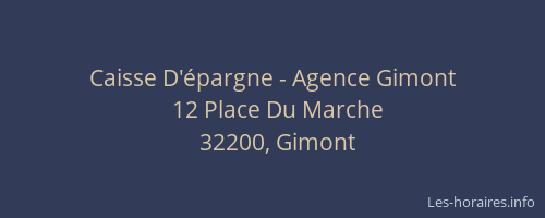 Caisse D'épargne - Agence Gimont