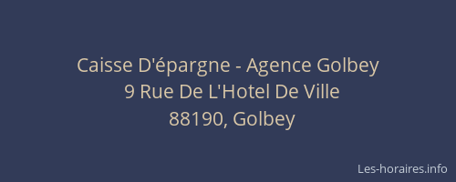 Caisse D'épargne - Agence Golbey