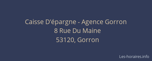 Caisse D'épargne - Agence Gorron