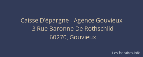 Caisse D'épargne - Agence Gouvieux