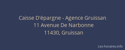 Caisse D'épargne - Agence Gruissan