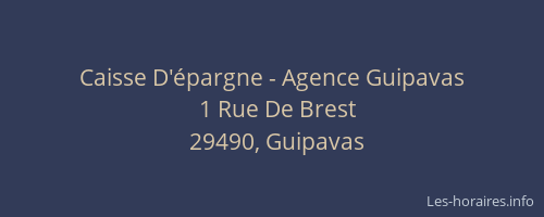 Caisse D'épargne - Agence Guipavas