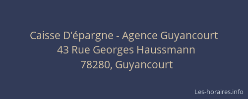 Caisse D'épargne - Agence Guyancourt