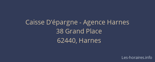 Caisse D'épargne - Agence Harnes