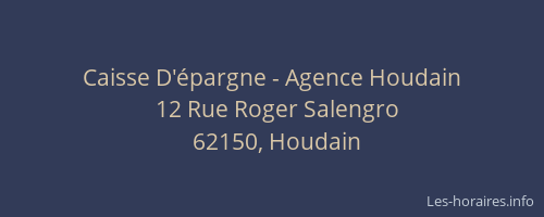 Caisse D'épargne - Agence Houdain