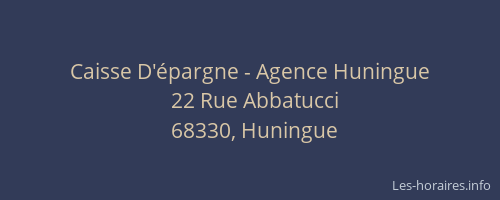 Caisse D'&eacute;pargne - Agence Huningue
