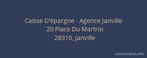 Caisse D'épargne - Agence Janville