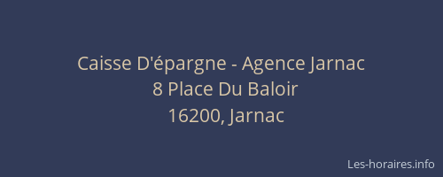 Caisse D'épargne - Agence Jarnac