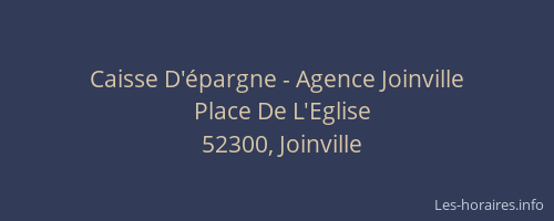 Caisse D'épargne - Agence Joinville