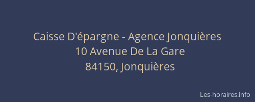 Caisse D'épargne - Agence Jonquières