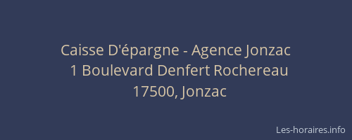 Caisse D'&eacute;pargne - Agence Jonzac