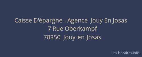 Caisse D'épargne - Agence  Jouy En Josas