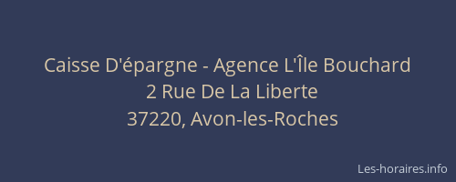 Caisse D'épargne - Agence L'Île Bouchard