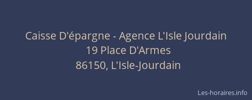 Caisse D'épargne - Agence L'Isle Jourdain