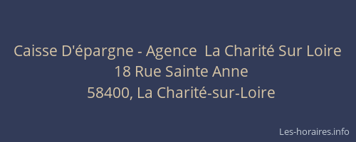 Caisse D'épargne - Agence  La Charité Sur Loire