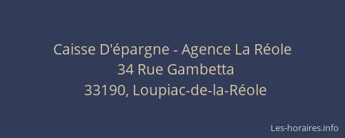 Caisse D'épargne - Agence La Réole