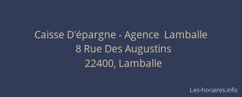 Caisse D'épargne - Agence  Lamballe