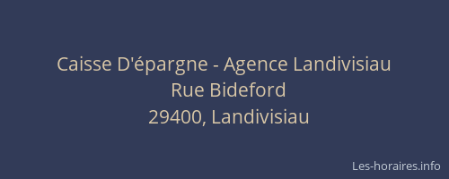 Caisse D'épargne - Agence Landivisiau