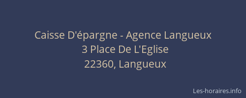 Caisse D'épargne - Agence Langueux