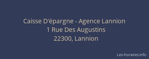 Caisse D'épargne - Agence Lannion
