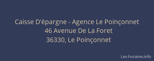 Caisse D'épargne - Agence Le Poinçonnet